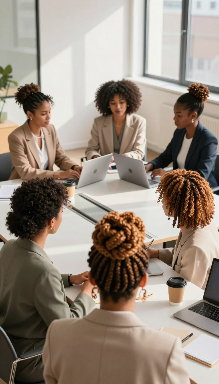 work hairstyles for natural hair