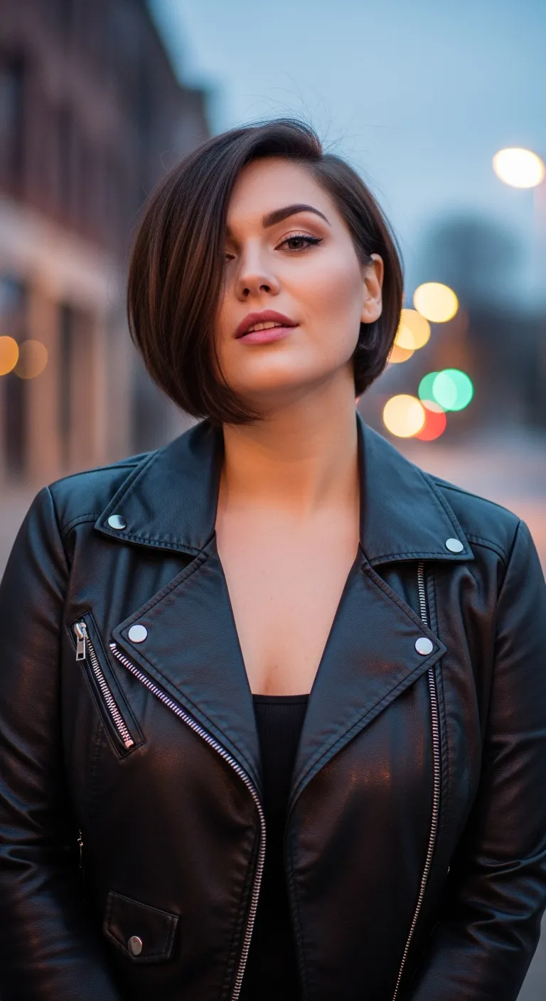 The Asymmetrical Bob: Edgy and Chic