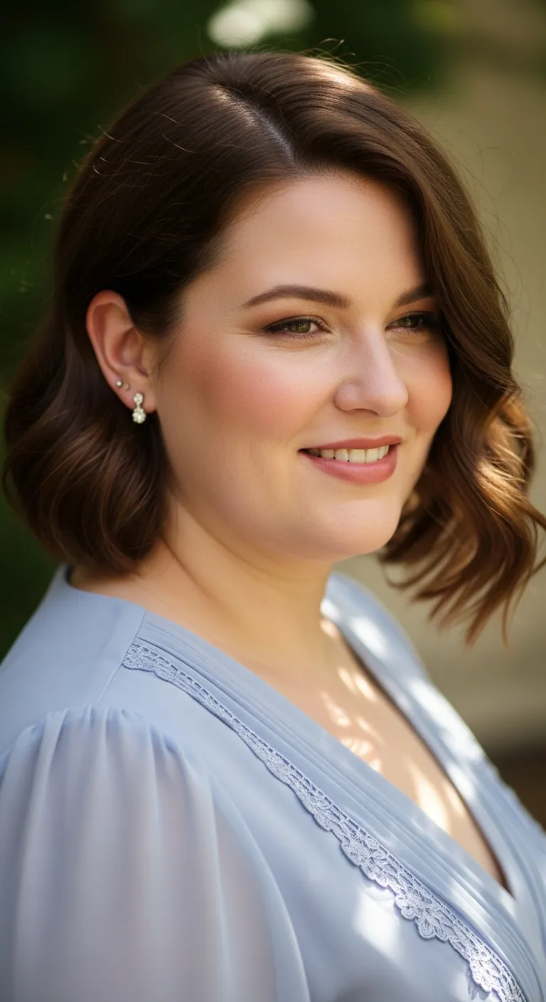 The Side-Swept Bob: Soft and Feminine