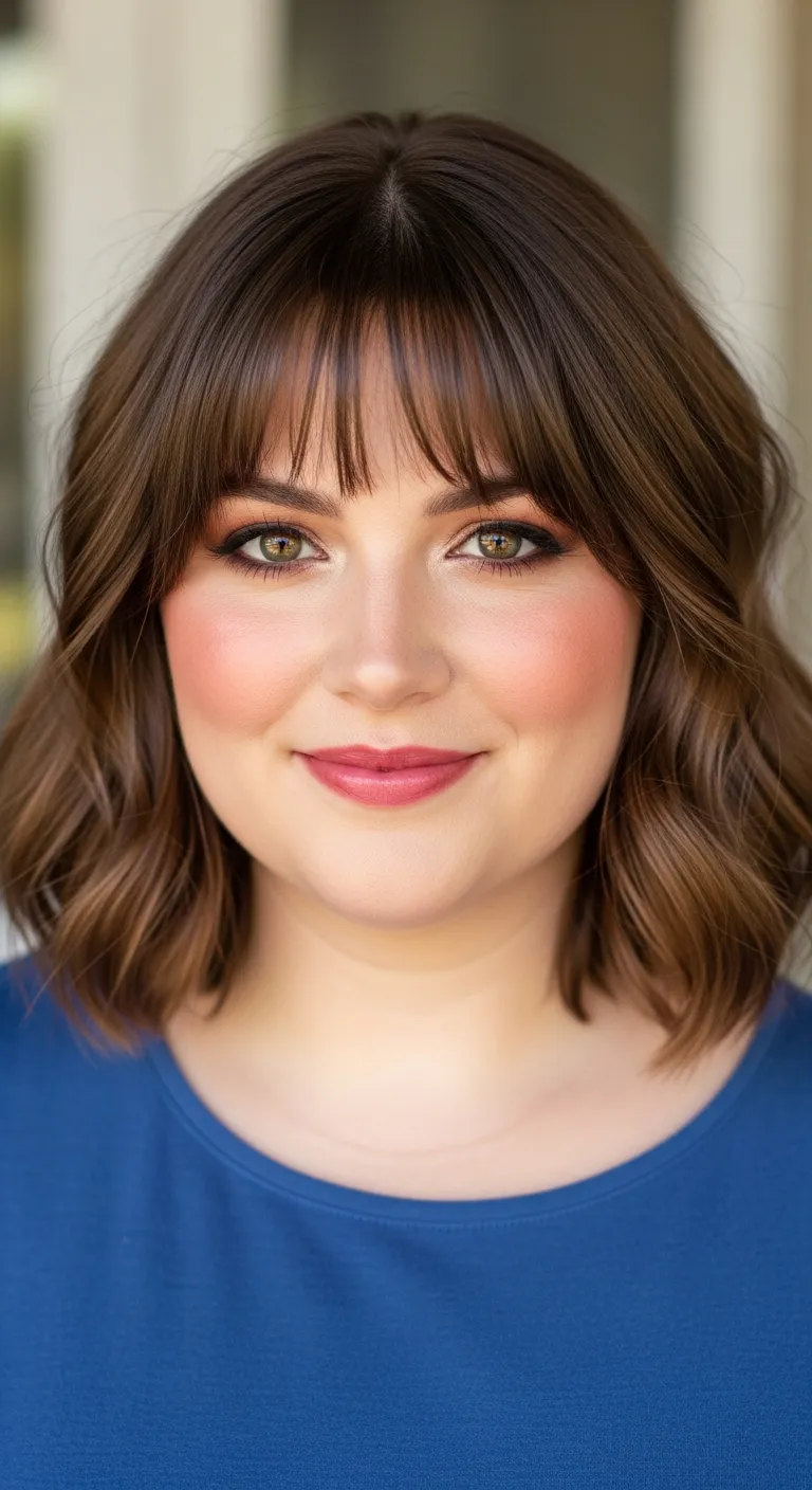 4. The Layered Bob with Wispy Bangs