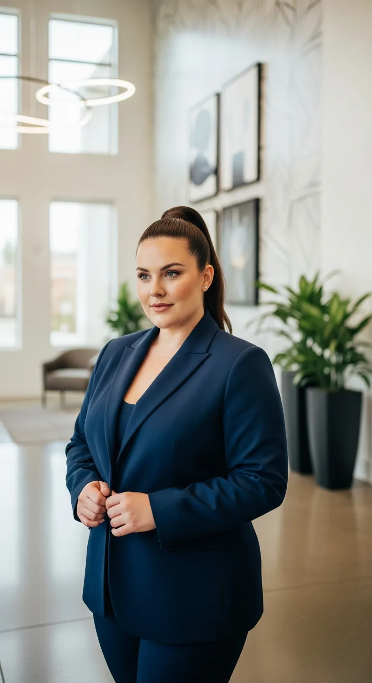 2. The Sleek High Ponytail: A Modern Power Look