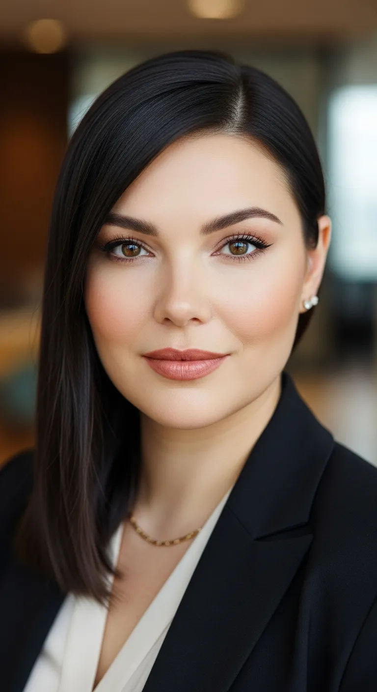 Sleek and Straight with Volume at the Roots