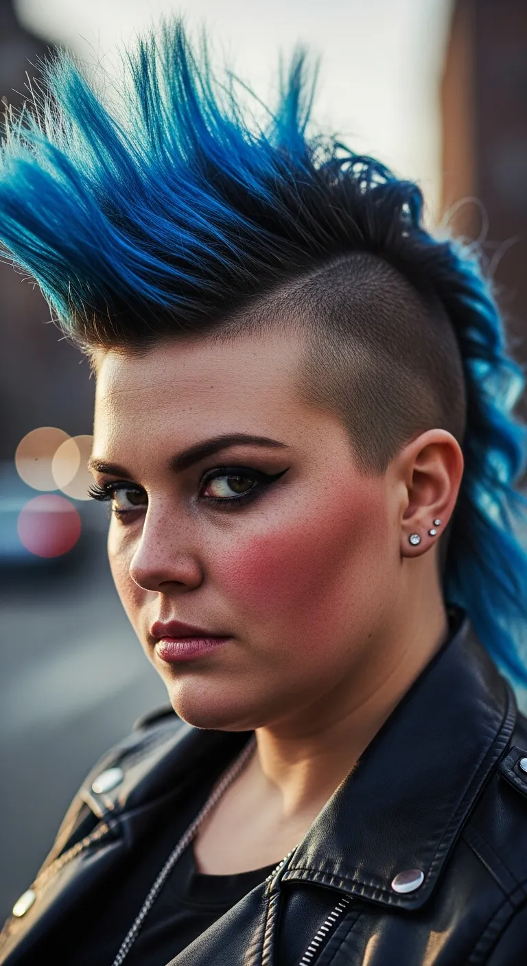 The Faux Hawk (Edgy and Elongating)