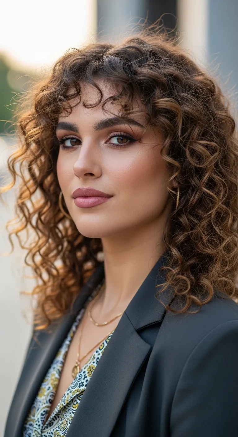 Layered Curls: Enhancing Movement and Shape