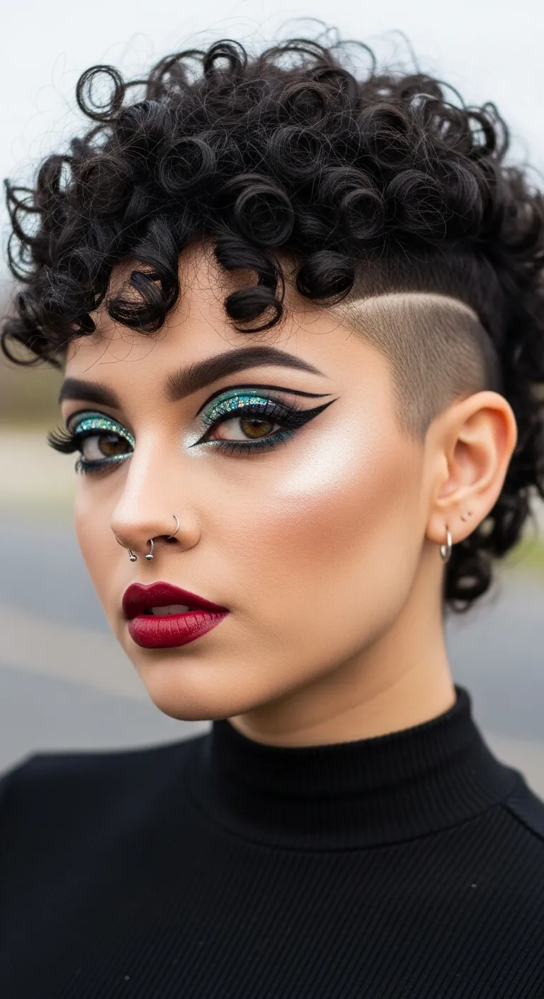 Curly Undercut: Bold and Unexpected