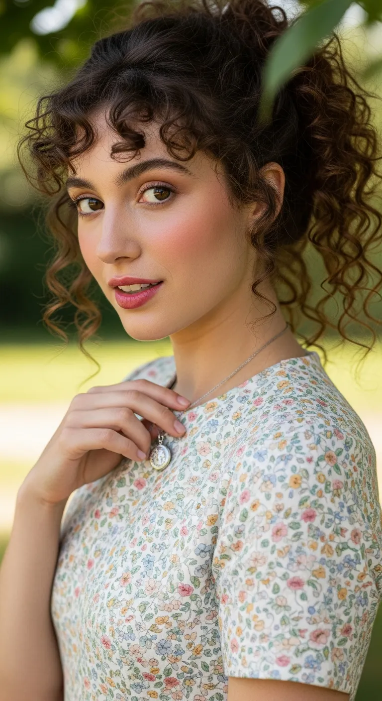 Half-Up, Half-Down Curls: Romantic and Feminine
