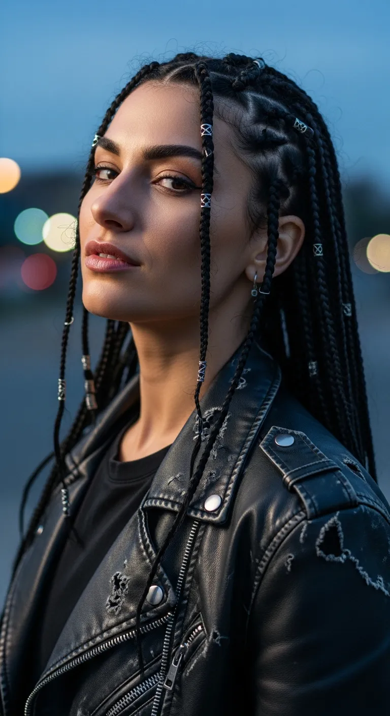 Braided Curly Styles: Intricate and Edgy