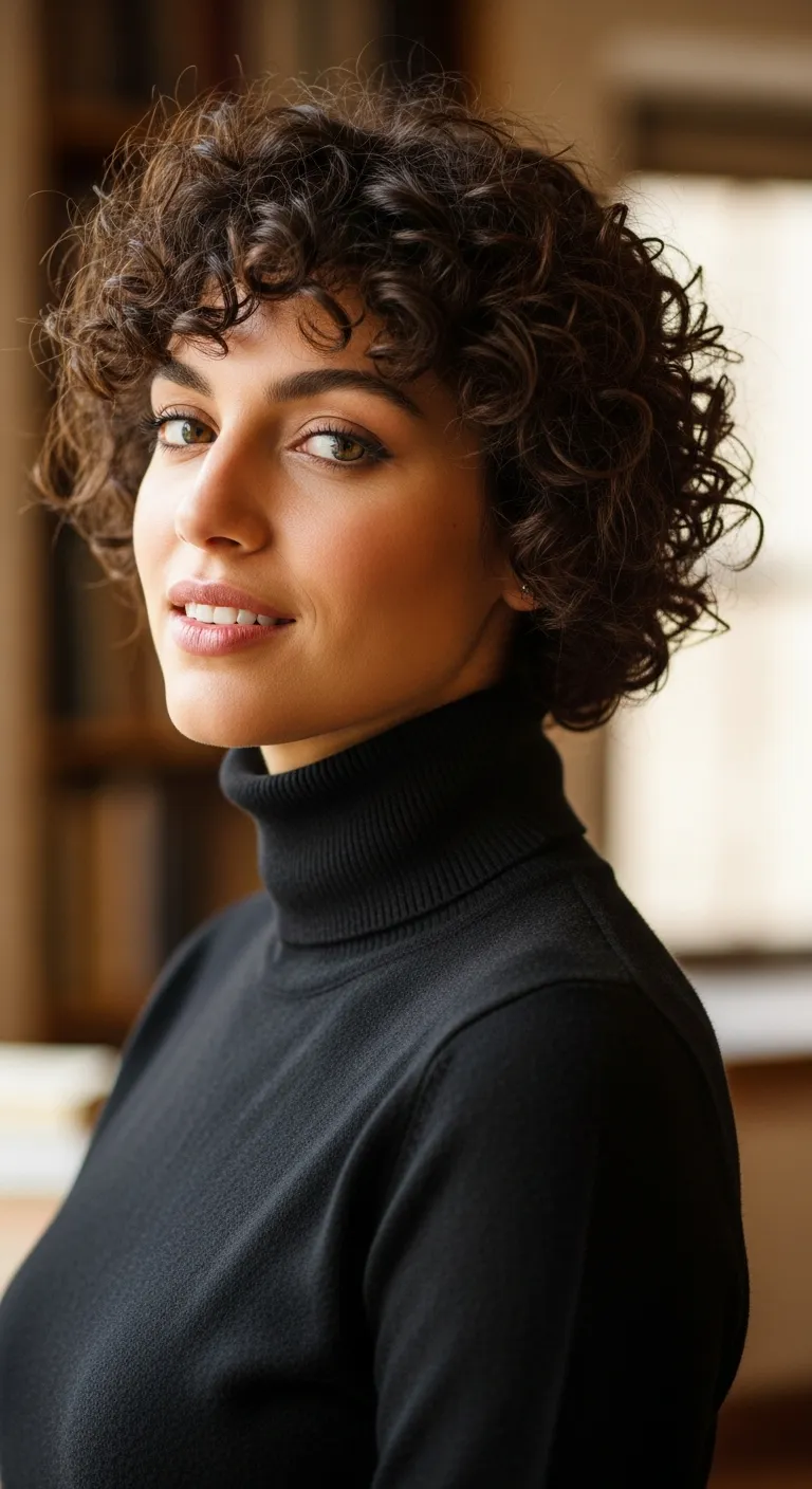 Curly Pixie Cut: Bold and Unconventional