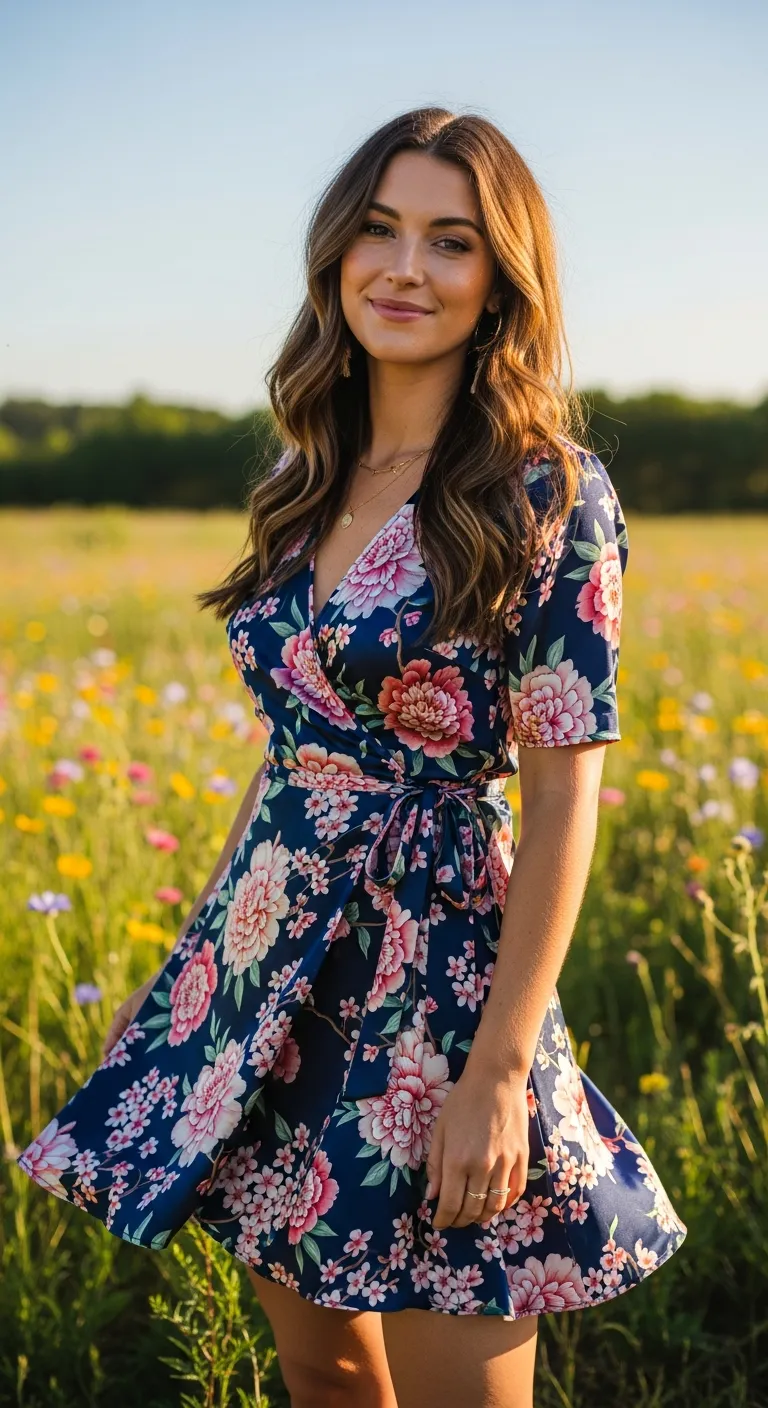 Springtime Bloom: The Floral Wrap Dress