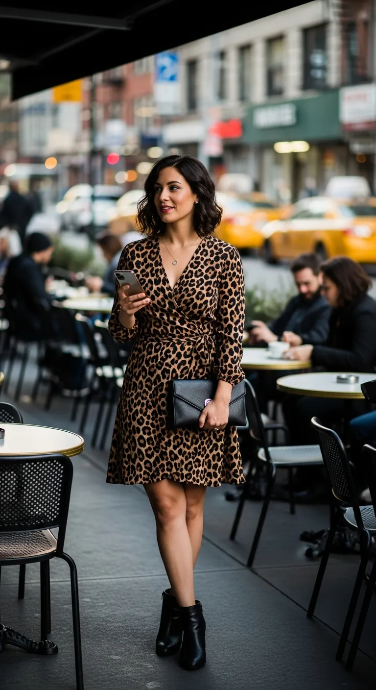 Animal Instincts: The Bold Wrap Dress