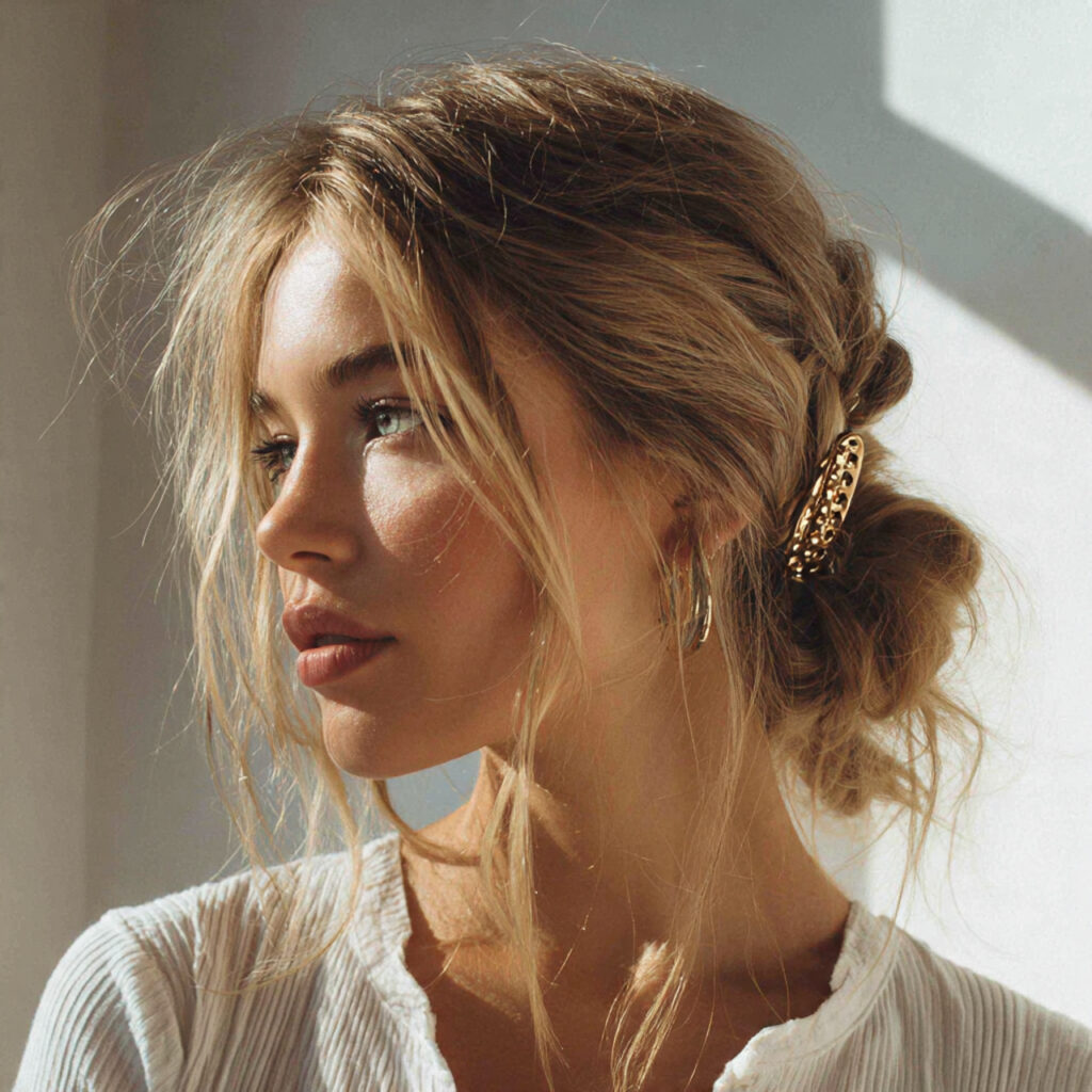 24 Easy Summer Hairstyles You Can Do in Minutes Save These for Busy Days 2 The Claw Clip Twist — 60 Seconds