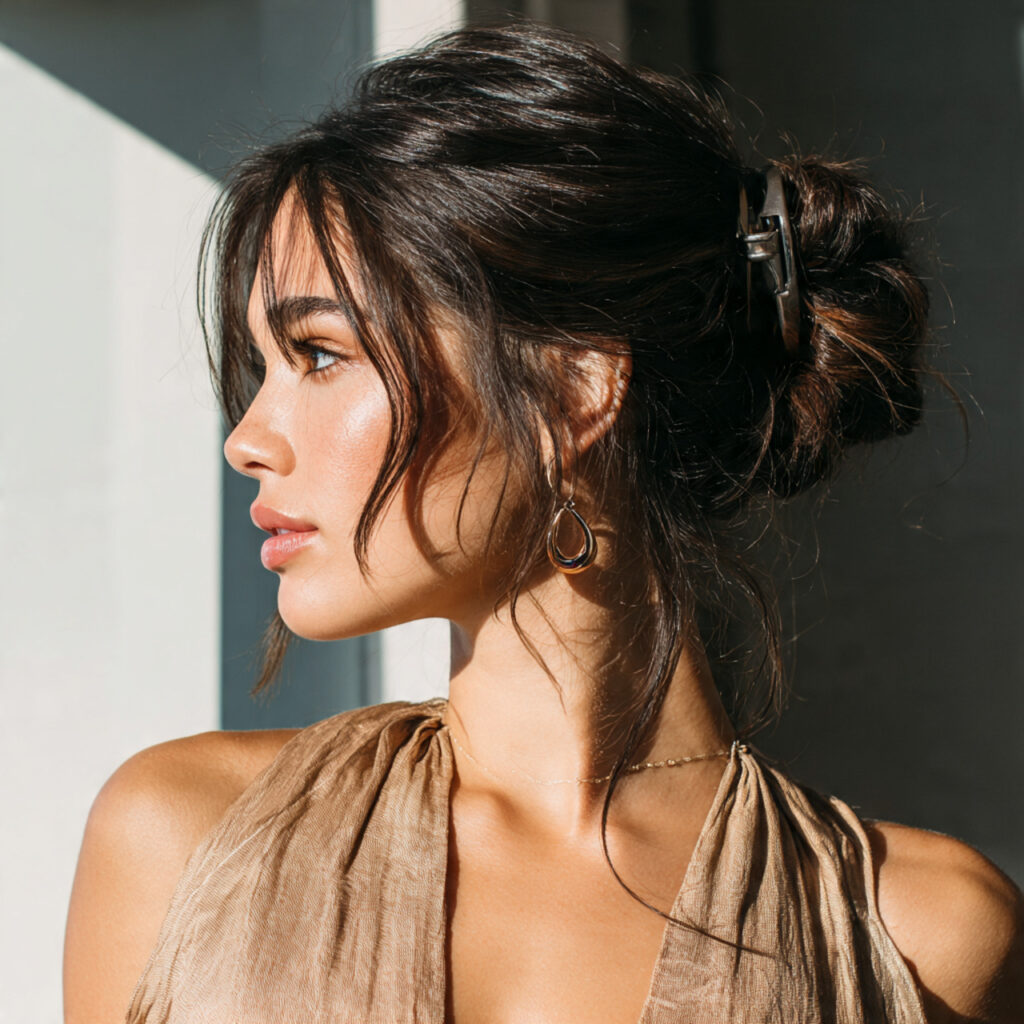 27 Cute Summer Hairstyles That Look Adorable and Effortless Try These Now 2 The Claw Clip Updo