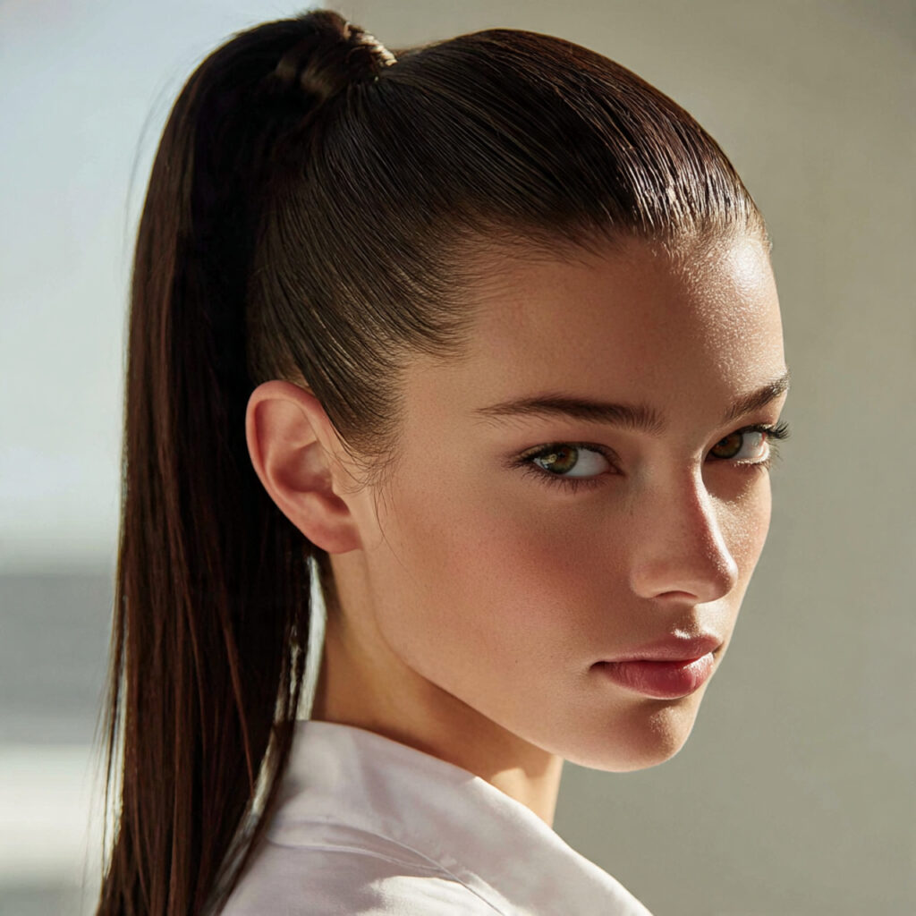 28 Hot Summer Hairstyles That Keep You Cool and Looking Gorgeous Try These Now 2 The High Sleek Ponytail