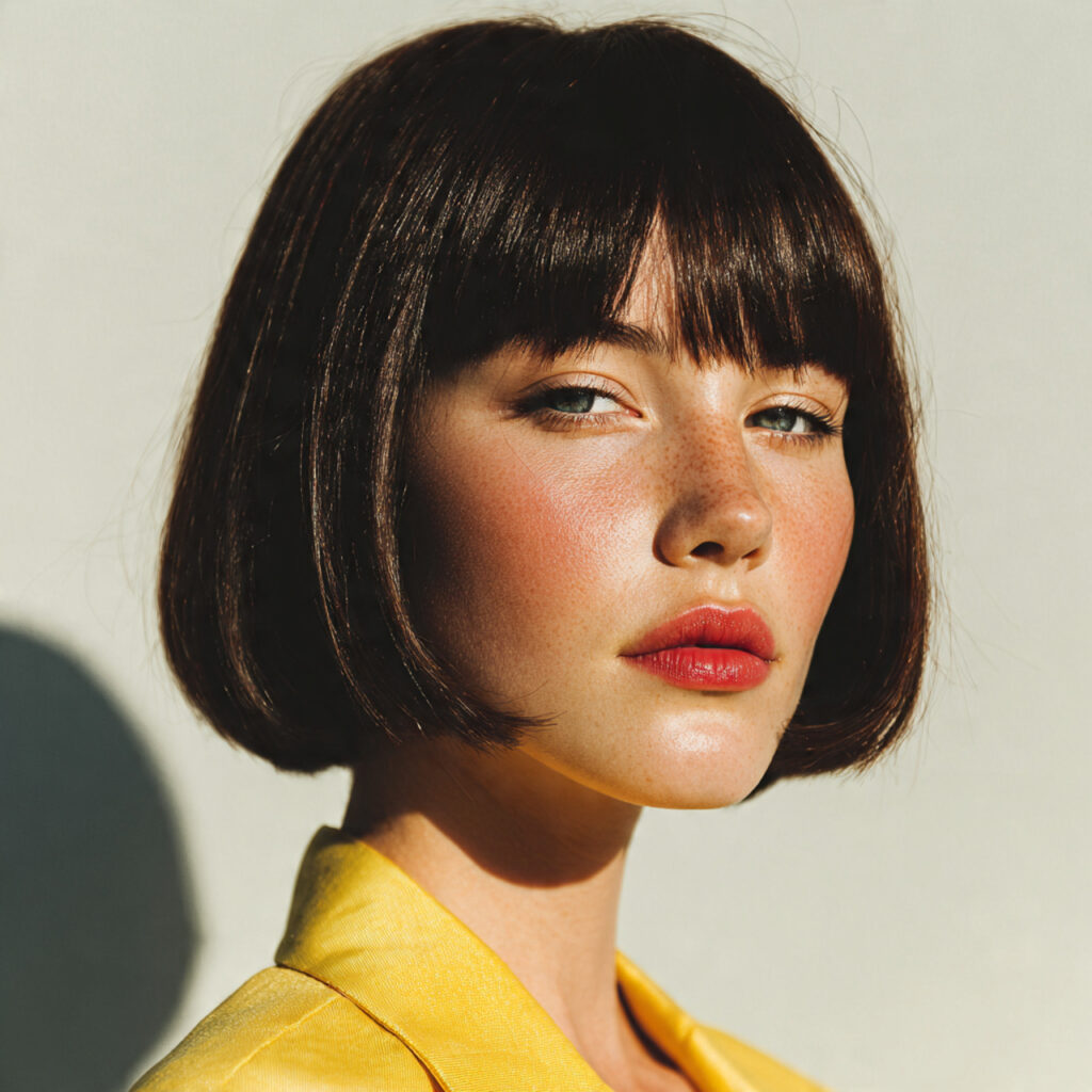 29 Spring Haircuts That Feel Light, Modern & Perfect for the Season Try One Before Your Next Salon Visit 11 The Bob With a Blunt Fringe