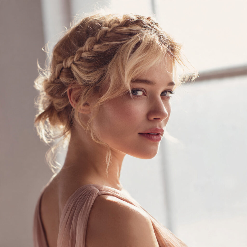 28 Hot Summer Hairstyles That Keep You Cool and Looking Gorgeous Try These Now 12 Crown Braid for a Romantic Hot Day