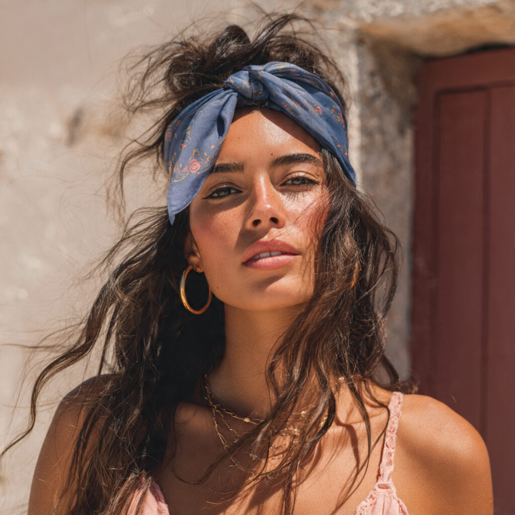 A Silk Scarf as a Headband