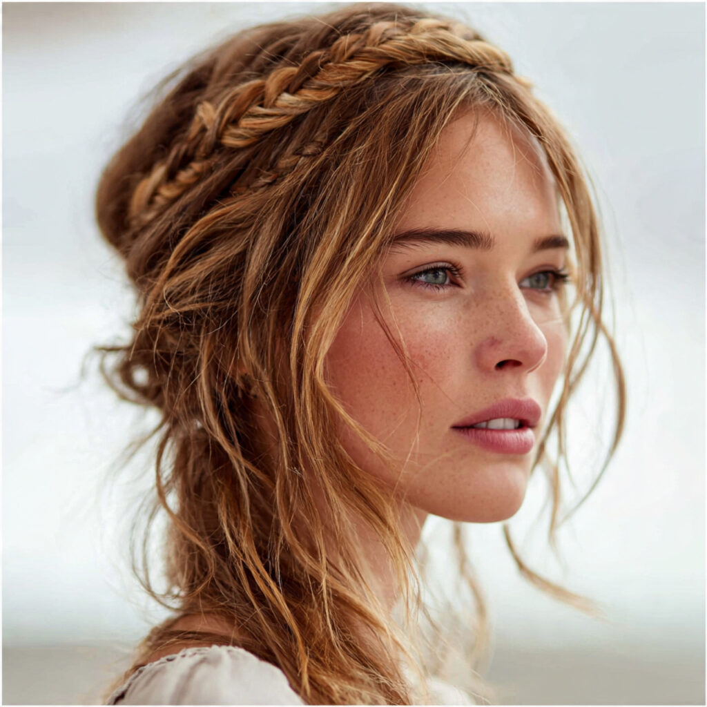 24 Easy Summer Hairstyles You Can Do in Minutes Save These for Busy Days 19 The Braided Headband