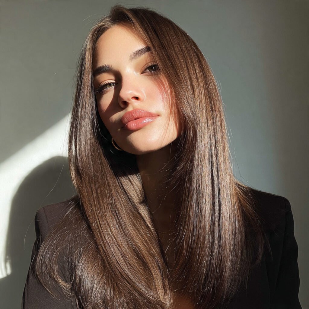 29 Spring Haircuts That Feel Light, Modern & Perfect for the Season Try One Before Your Next Salon Visit 19 A Single-Length Long Cut With Blunt Ends