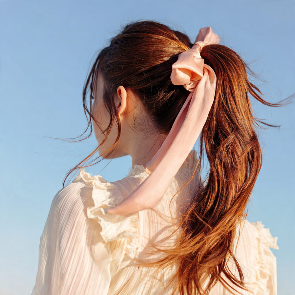 24 Easy Summer Hairstyles You Can Do in Minutes Save These for Busy Days 20 A Ribbon Tied in the Hair