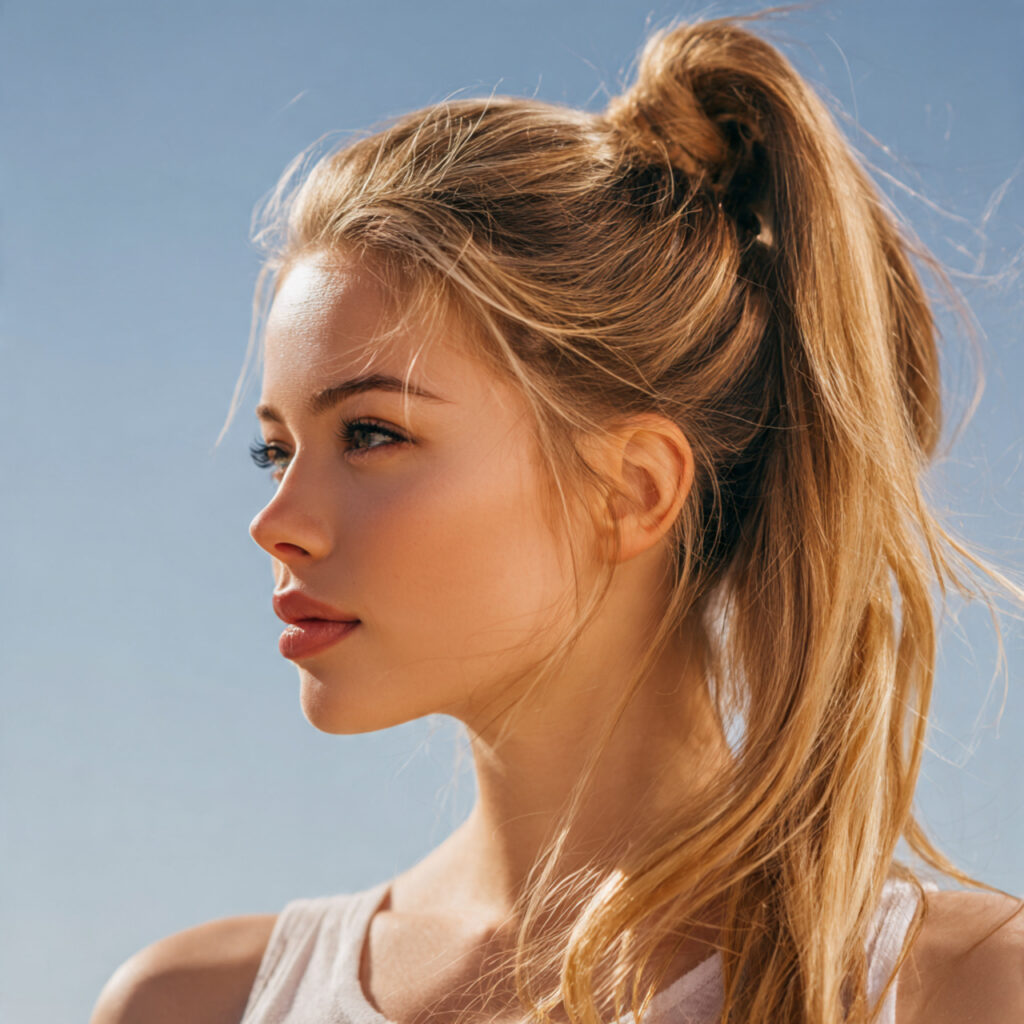 24 Easy Summer Hairstyles You Can Do in Minutes Save These for Busy Days 3 The One-Minute High Ponytail