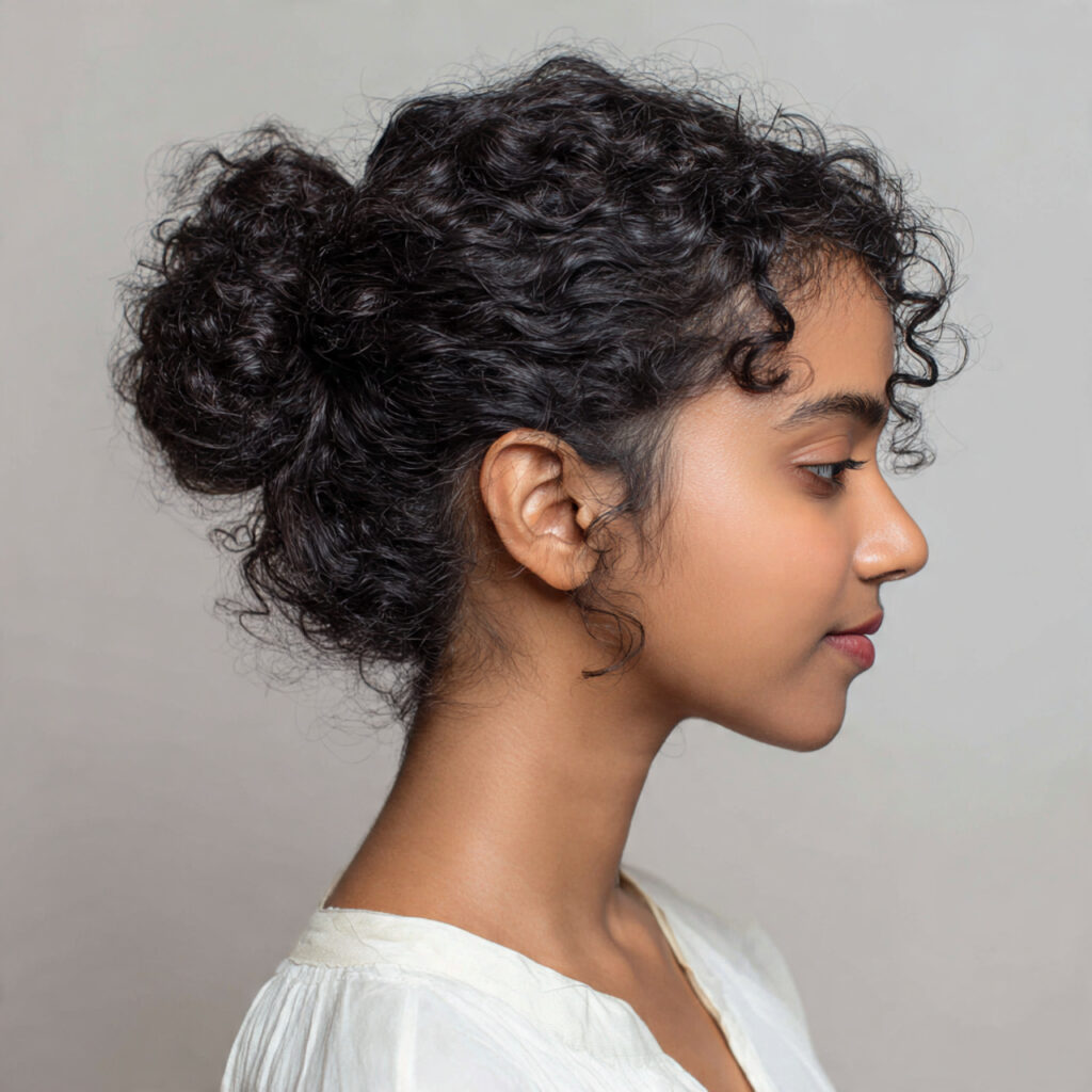 Protective Styling to Rest Curls Regularly