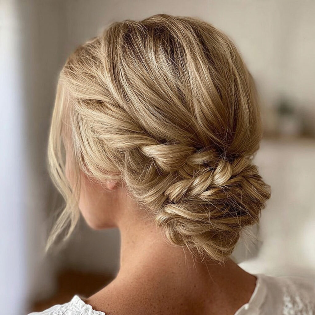 29 Medium Hair Summer Hairstyles That Look Stylish and Lightweight Try This Look Today 7 A Braided Low Bun