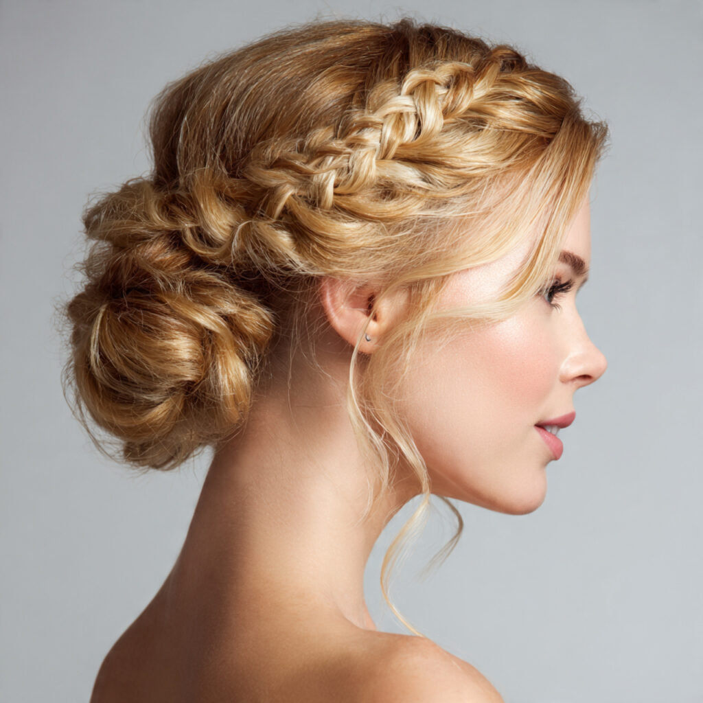 28 Hot Summer Hairstyles That Keep You Cool and Looking Gorgeous Try These Now 10 A Braided Updo — Braids Into a Bun