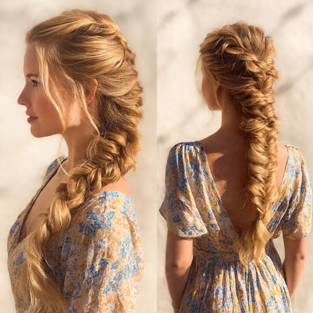 27 Cute Summer Hairstyles That Look Adorable and Effortless Try These Now 10 A Fishtail Braid