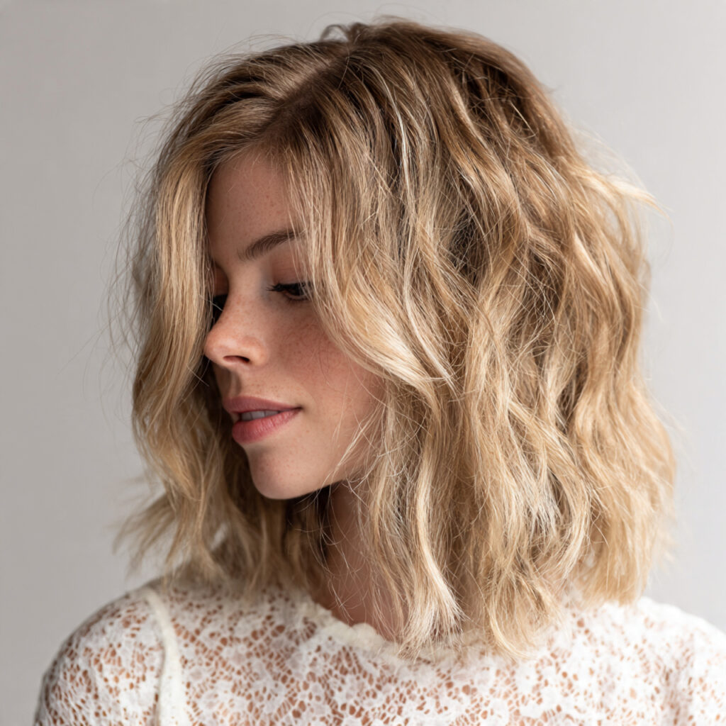 29 Medium Hair Summer Hairstyles That Look Stylish and Lightweight Try This Look Today 14 Beachy Waves on Medium Hair